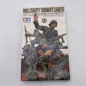 Tamiya Military Miniatures German Assault Troops Infantry 1/35 Scale !!Sealed!!
